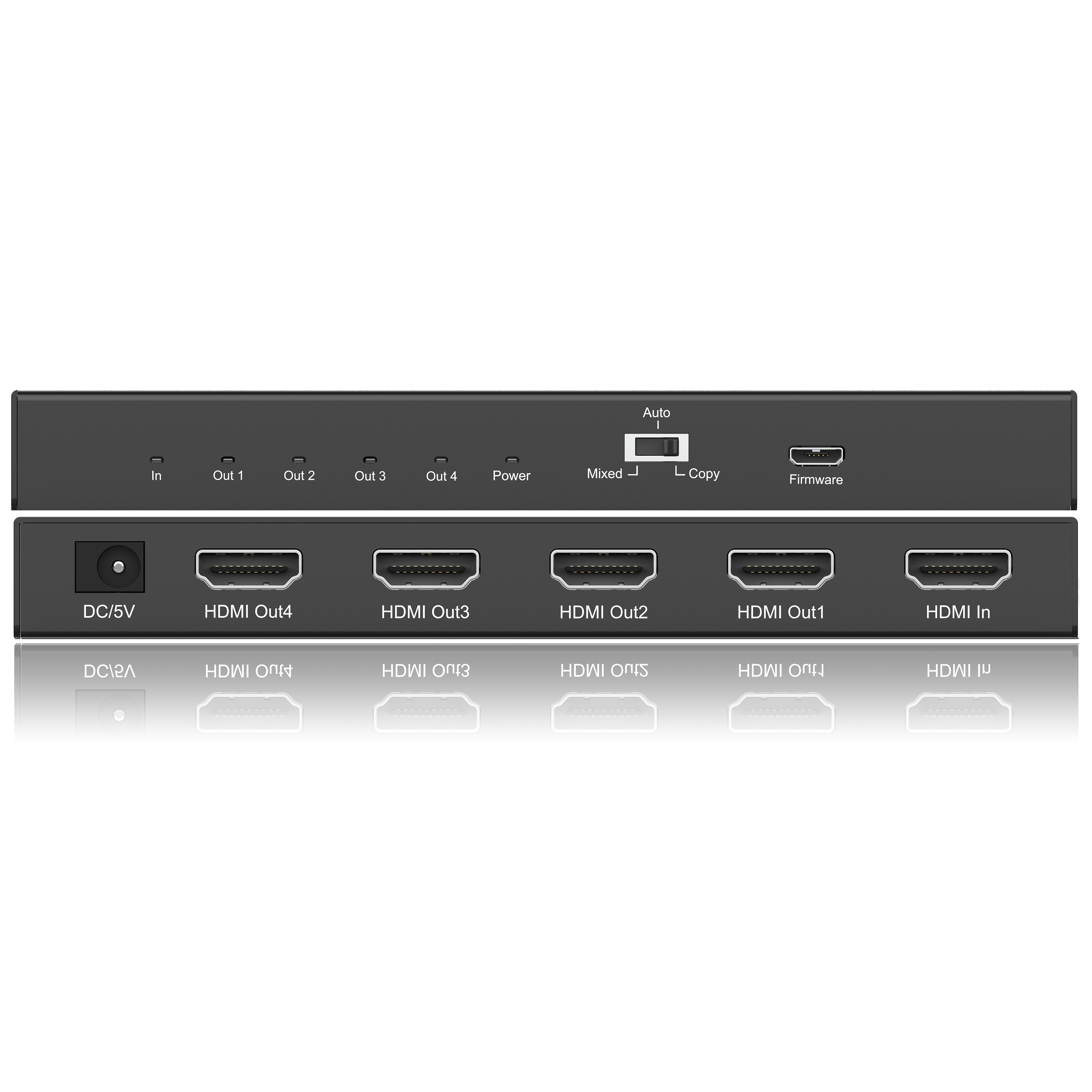 1x4 HDMI Splitter - Support 4K@60HZ 4:4:4