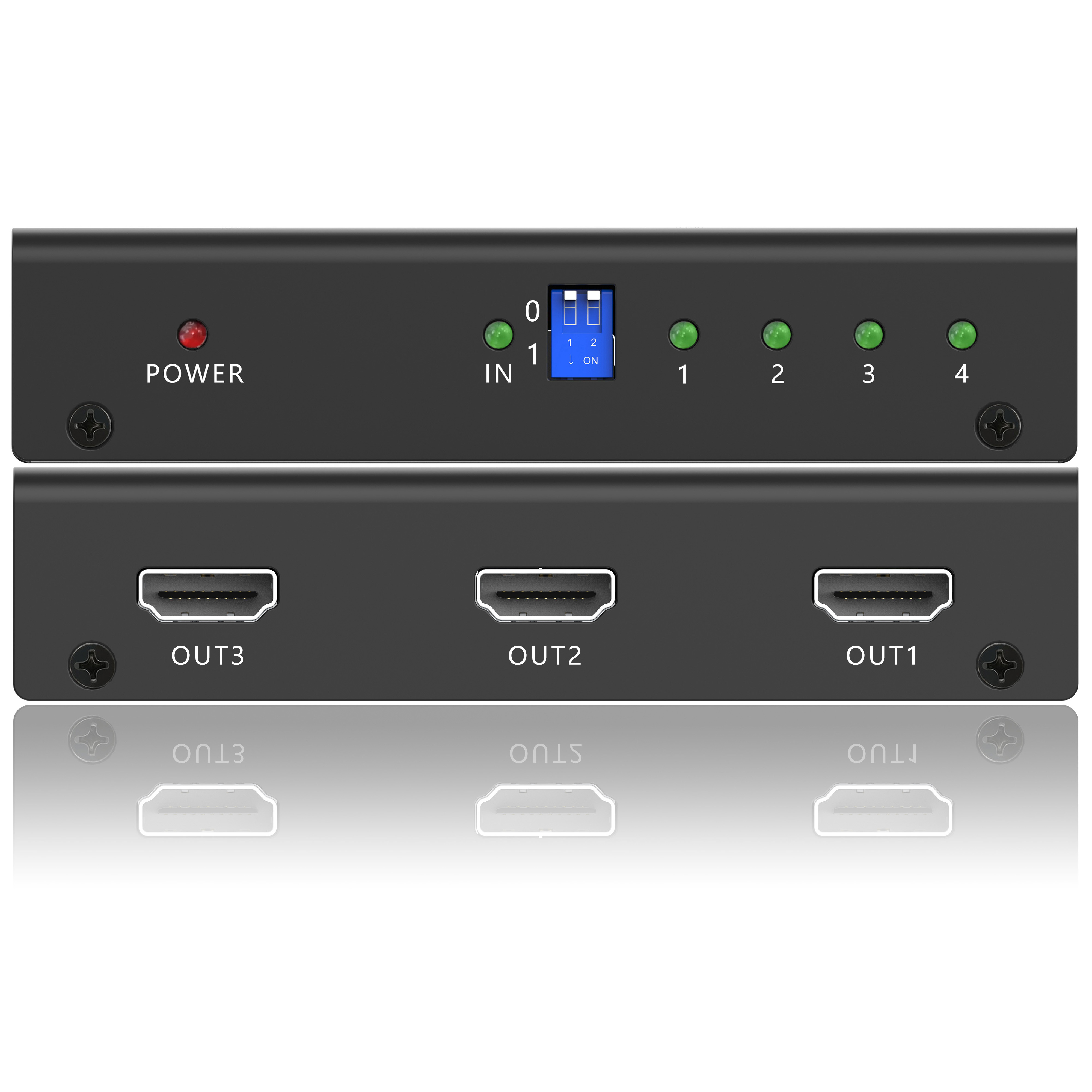 1x4 HDMI Splitter- Support 4K@60Hz 4:2:0