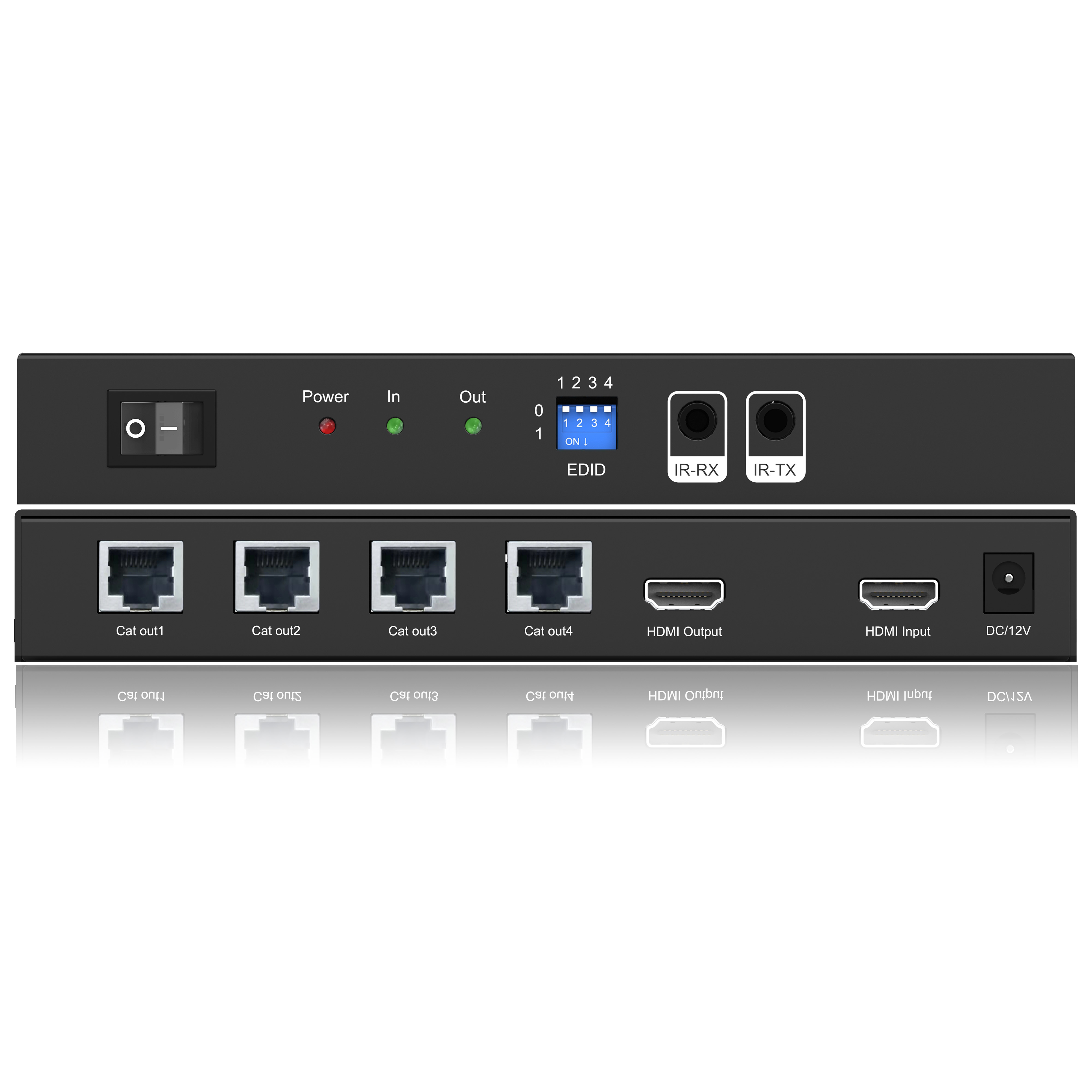 1x4 HDMI Splitter Extender - Up to 50m