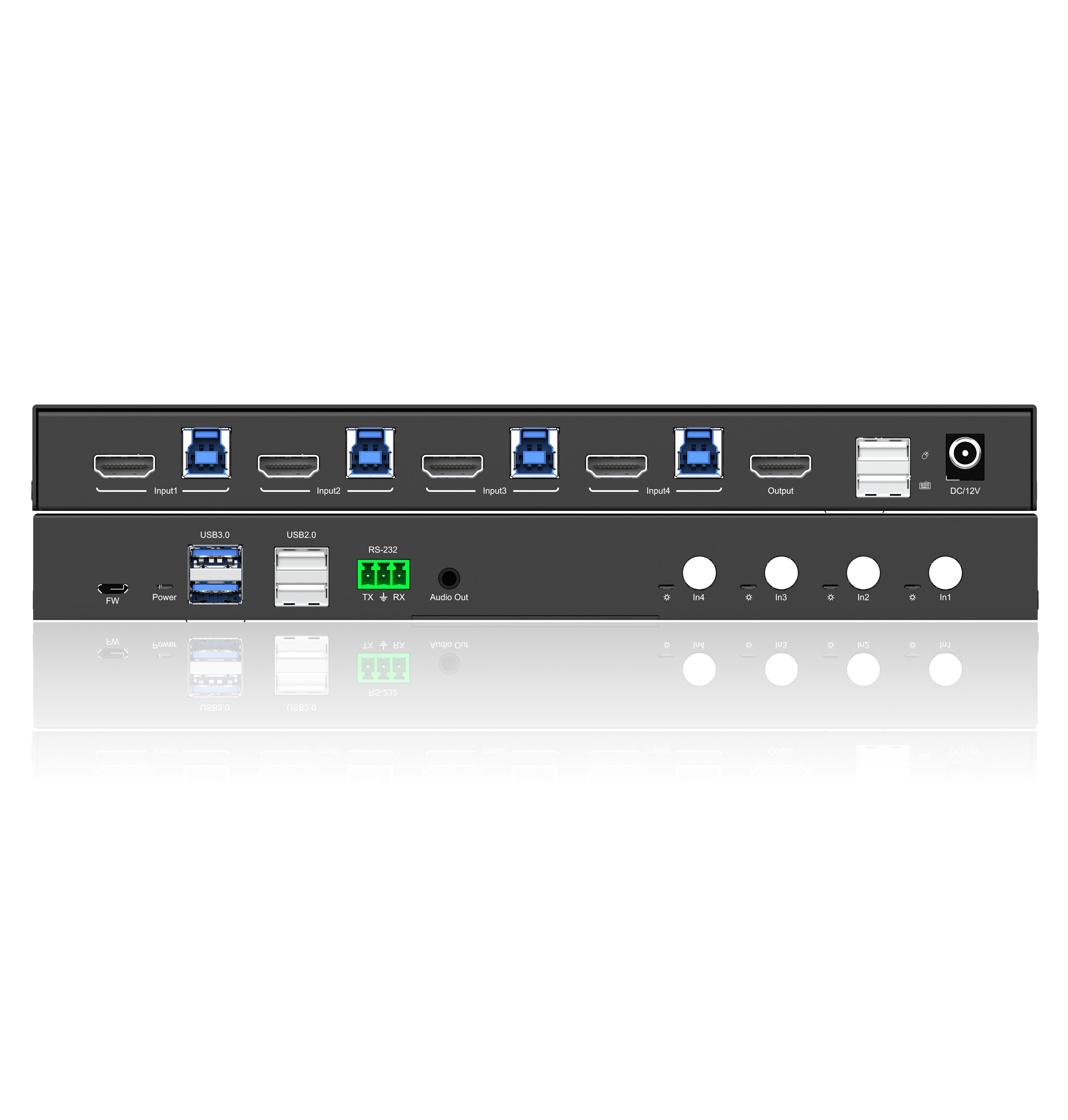 4x1 HDMI KVM 3.0 Switch