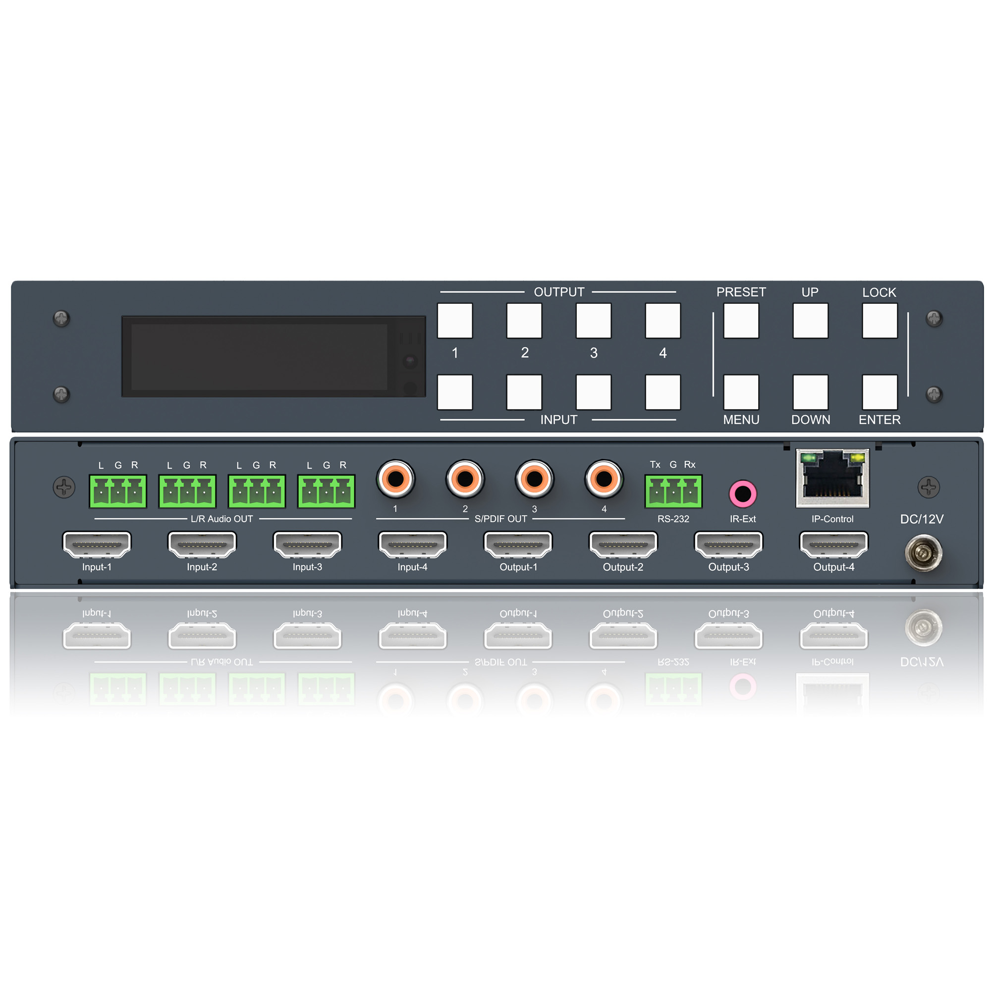 4x4 HDMI Matrix- Support 4K@60HZ 4:4:4