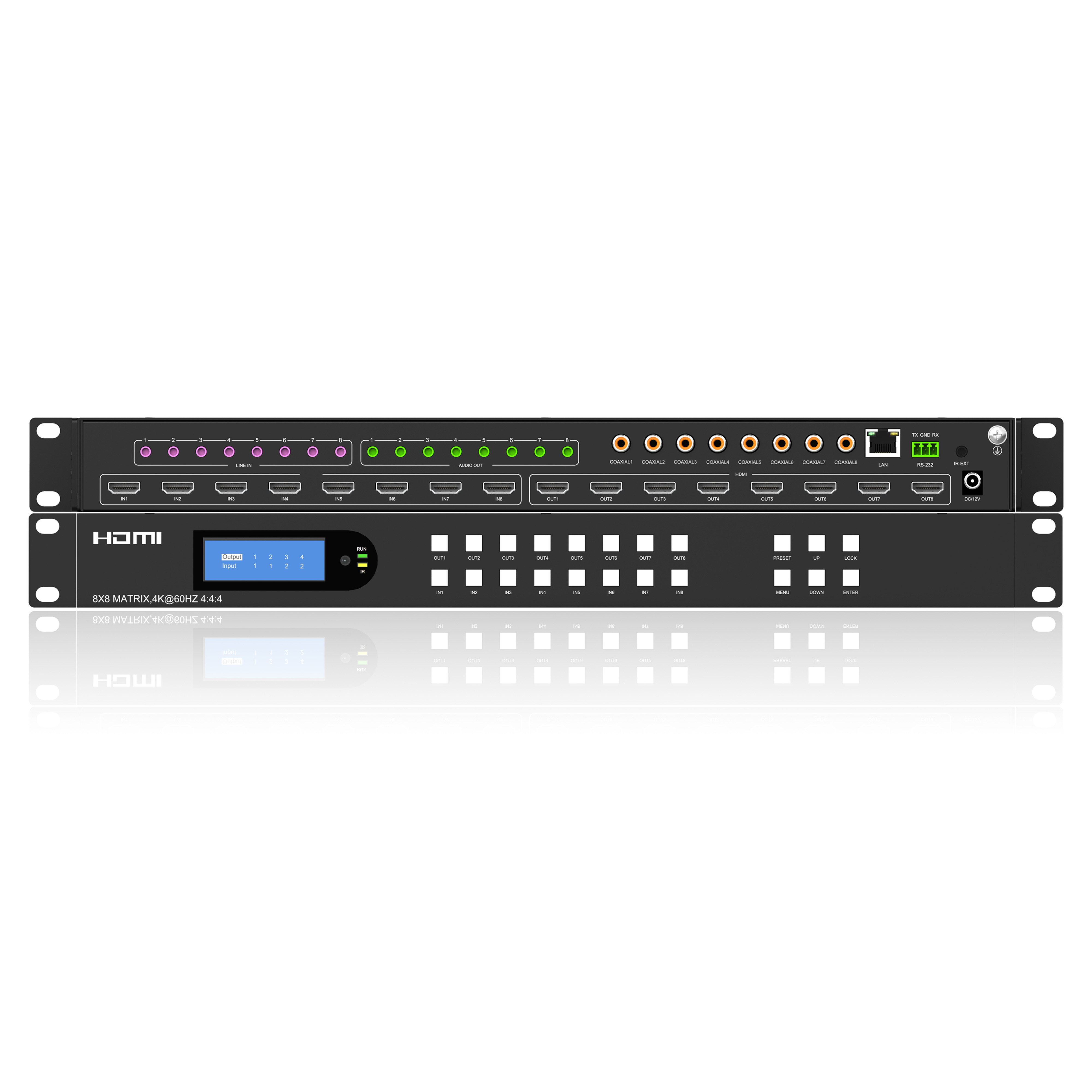8x8 HDMI Matrix - Support 4K@60HZ 4:4:4