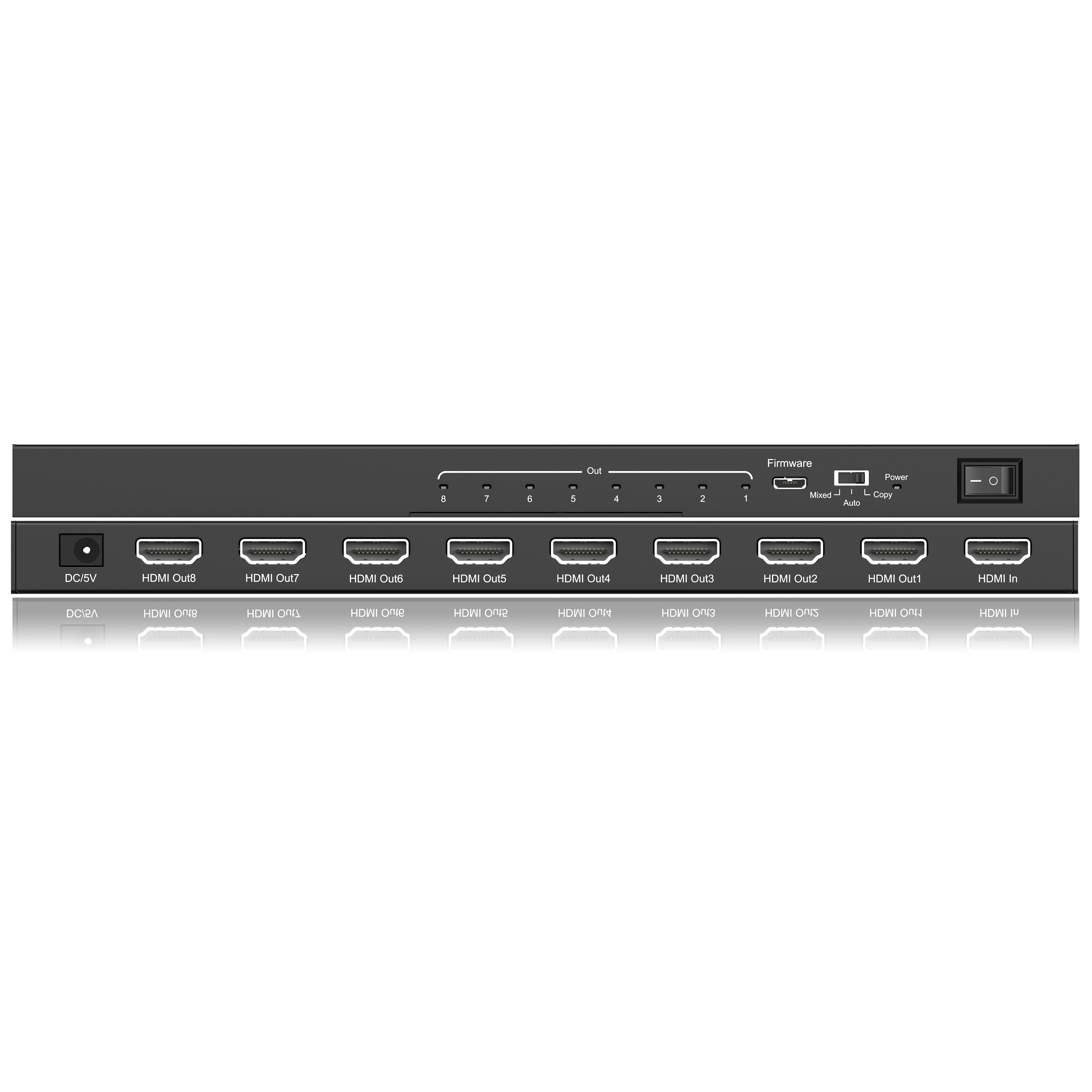 1x8 HDMI splitter-Support 8K@60HZ 4:4:4